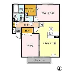 サンライズ【1階】の間取り