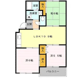 ファミール東宮原【3階】の間取り