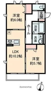 ソレアードⅤ【1階】の間取り