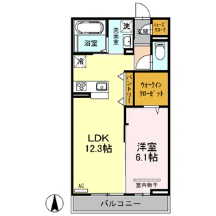 フレア・レジデンス【2階】の間取り