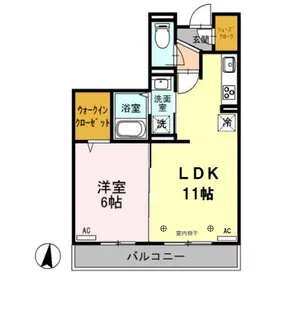 グランディール【1階】の間取り