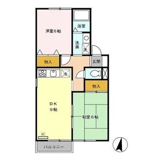 セジュール彩 弐番館【1階】の間取り