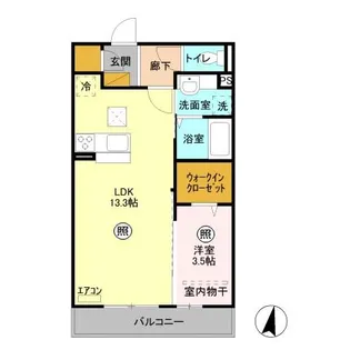 アベリア【1階】の間取り