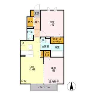 ステラポラーレ【103号室】の間取り