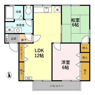 アークヒルズ A【2階】の間取り