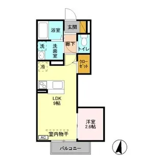 椿ヴィレッジ【1階】の間取り