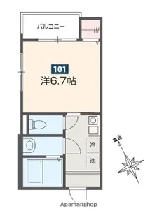 埼玉県さいたま市西区大字指扇【アパート】の間取り
