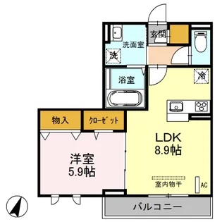 パルクみつまめ【2階】の間取り