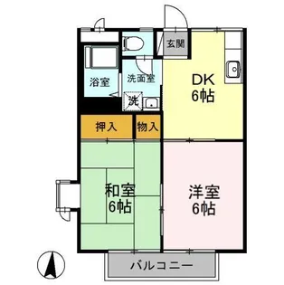 コーポグリーン【1階】の間取り