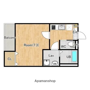 ジーメゾン西大宮アウリス【1階】の間取り