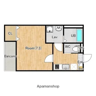 ジーメゾン西大宮アウリス【1階】の間取り
