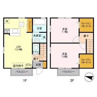 メゾン東山【1階】の間取り