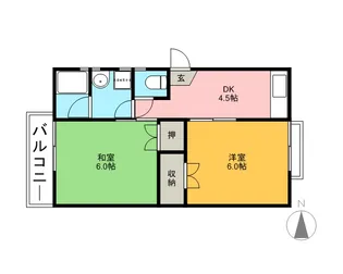 メゾンホワイトフェニックス【101号室】の間取り
