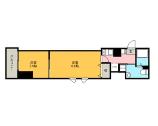 アクシーズタワー大門町【0506号室】の間取り