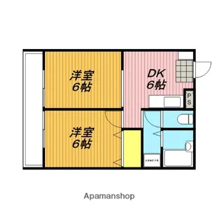 サンライズIINO【202号室】の間取り