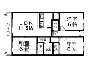 ブリリアント【5階】の間取り