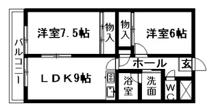 ソレアードミシマ【204号室】の間取り