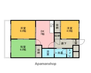 埼玉県さいたま市大宮区櫛引町1丁目【マンション】の間取り