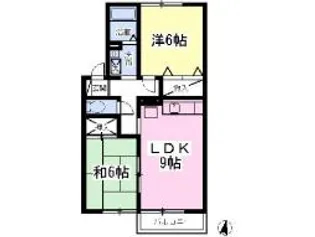 メゾンドール 弐番館【1階】の間取り