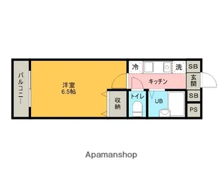 志延舎【601号室】の間取り