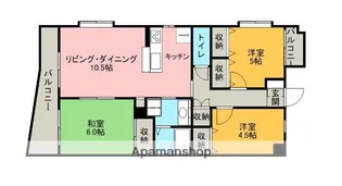 プレステージ櫛引【302号室】の間取り