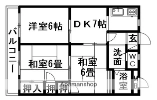 グランドメゾン矢島【3階】の間取り