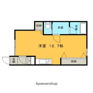 BAM WEST【102号室】の間取り