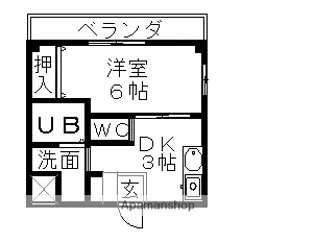 フローラルパレス大成【2階】の間取り