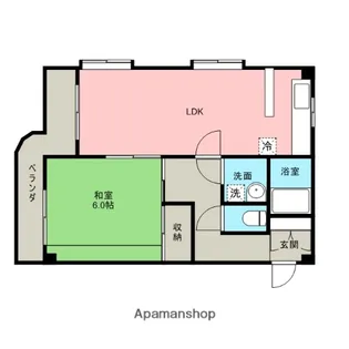 ドミノ上小マンション【3階】の間取り