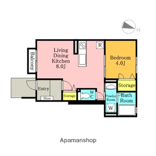 ルーチェ【101号室】の間取り