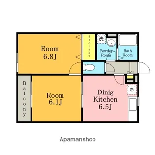 ファインヴィラ【203号室】の間取り