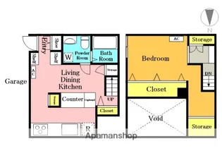 ツーカコーポ【1階】の間取り