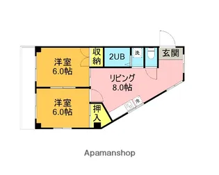 ドレスウェルコンフォート【4階】の間取り
