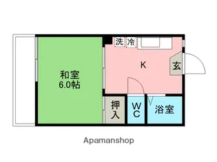 シャルム【Ⅱ 203号室】の間取り