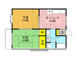 サンシャイン朝日3【201号室】の間取り