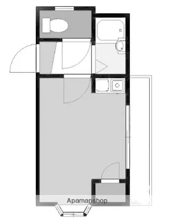グリーンローヤル【202号室】の間取り