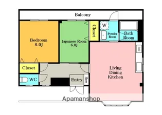 ソレアードM・Y【2階】の間取り