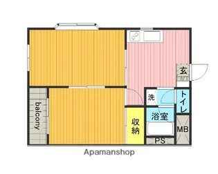 メゾンKM【3階】の間取り