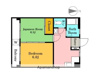 丸山コーポ【3階】の間取り