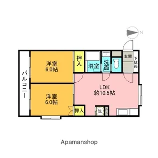 ブルジョン8【3階】の間取り