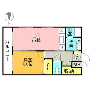 プランドール【101号室号室】の間取り