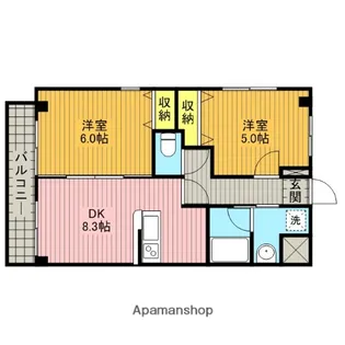 第三荻島ユニティビル【203号室】の間取り