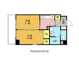ザ・イーストスクエア【5階】の間取り