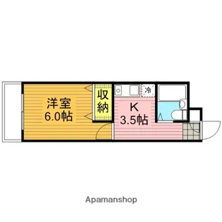 ホクスイ並木ハイツ【101号室】の間取り