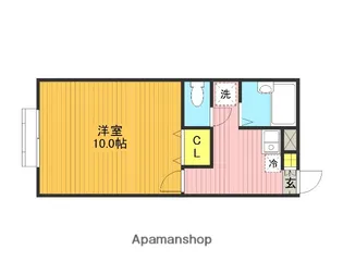 アムール南山田【102号室】の間取り