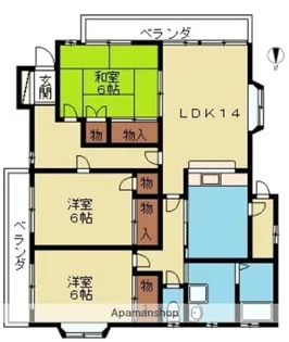 コーポエンドレス【1階】の間取り