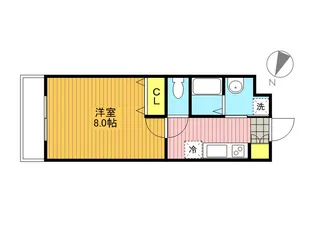 1Kの間取り画像