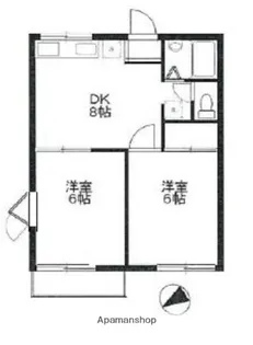 メゾン マドレーヌ【205号室】の間取り