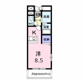 イーストセトル2035【301号室】の間取り