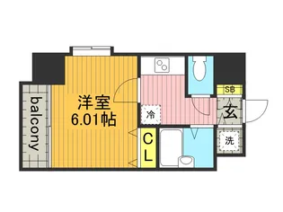 アクシーズタワー川口幸町Ⅱ【9階】の間取り